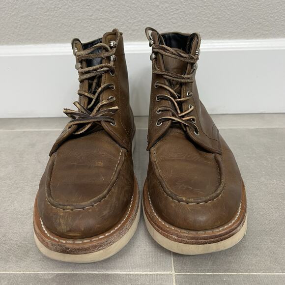 Thursday Boot Company Diplomat Mens 10 Moc Toe Brown Workwear Boots Shoes - Picture 2 of 7